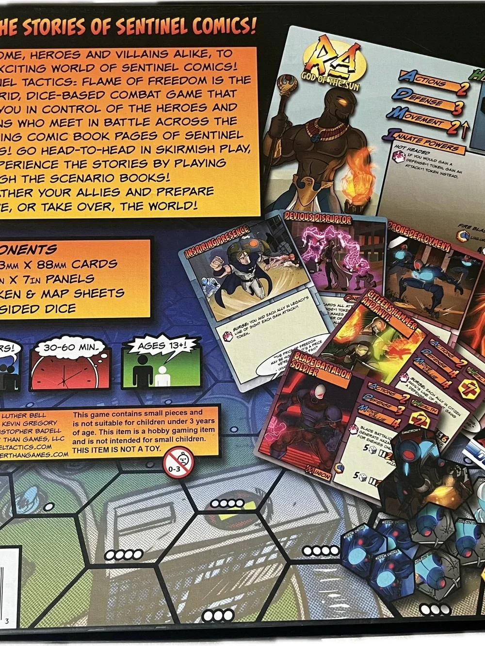 Sentinel Tactics: The Flame of Freedom - Board Game Cover Art